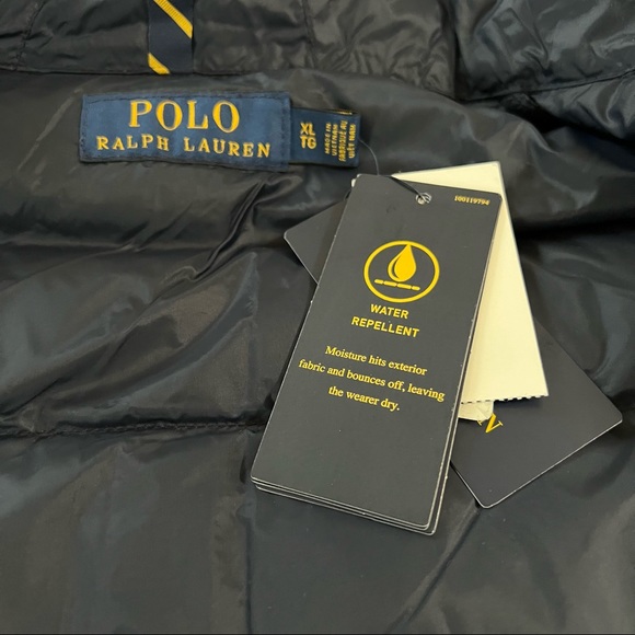 Polo Ralph Lauren Pony Full Zip Down Packable Jacket Men's Aviator Navy - Picture 13 of 14